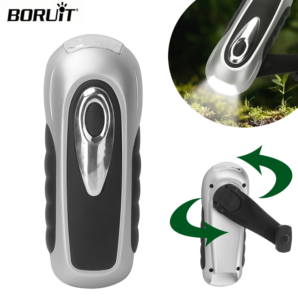 BORUIT LED Flashlight Hand Cra - Cycling Low Gear 评论和价格